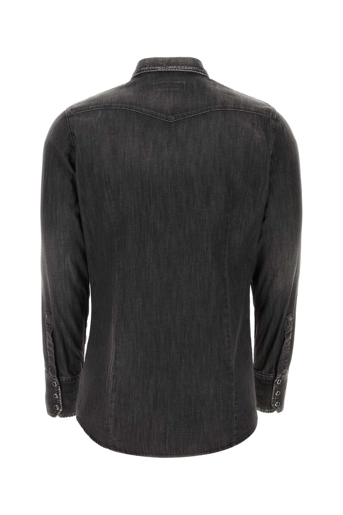 Dsquared2 Dsquared Black Denim Western Shirt - Image 5