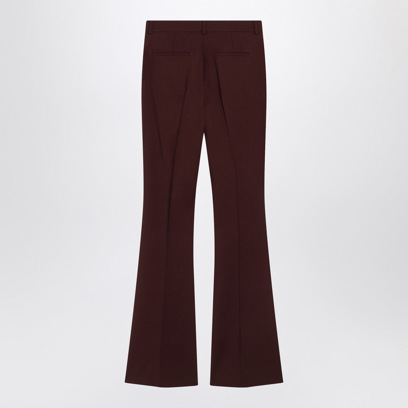 Sportmax SportMax Bordeauxウールのズボン - Image 5