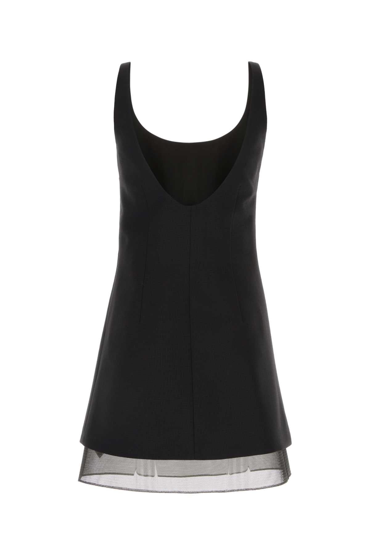 Prada プラダブラックウールミニドレス - Image 5