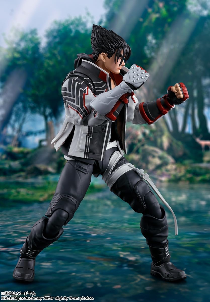 S.H. Figuarts Tekken 8 Jin Kazama Pre-Painted Action Figure, Approx. 5.9 inches (150 mm), PVC and ABS