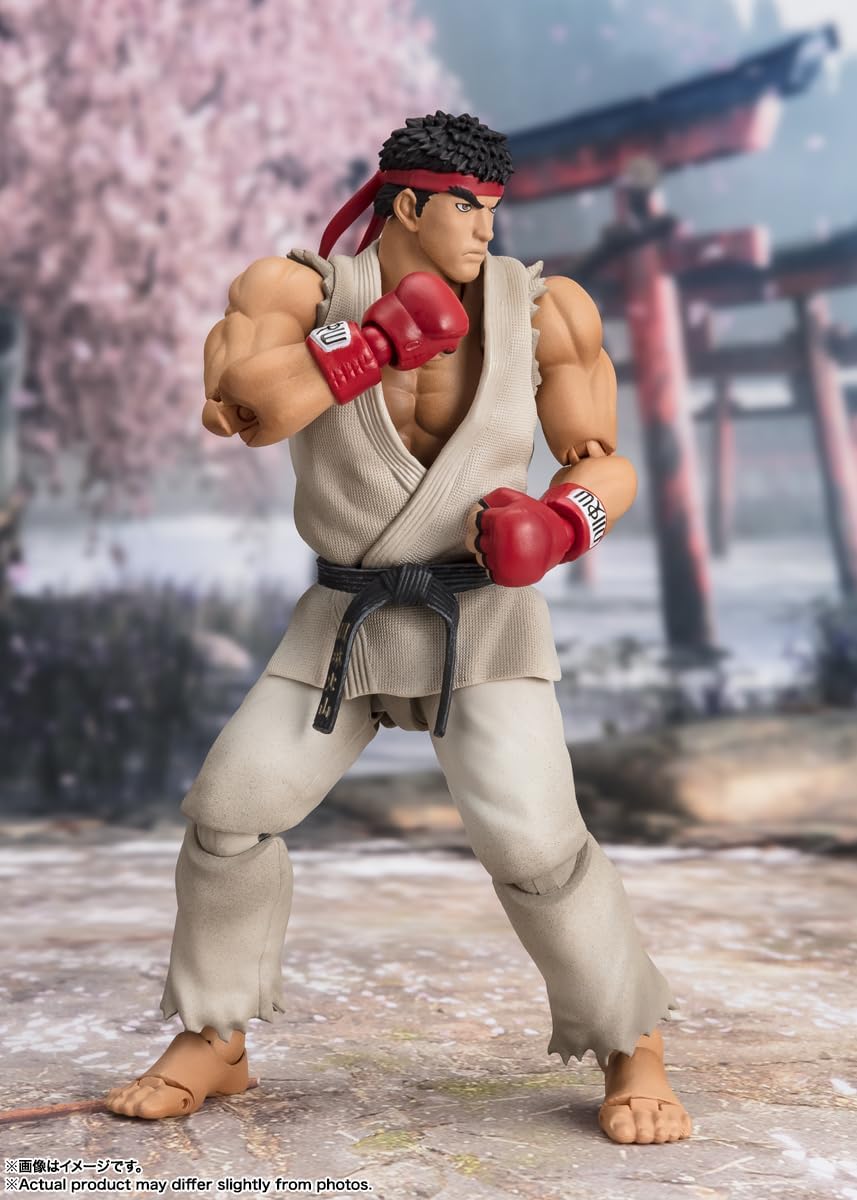 S.H. Figuarts Street Fighter Ryu Outfit 2 - Approx. 5.9 inches (150 mm), PVC & ABS Pre-painted Action Figure