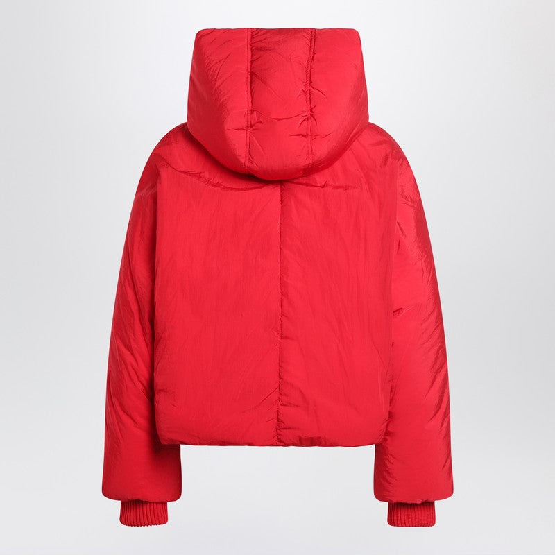 Sportmax スポーツマックス レッド撥水クロップド ダウン ジャケット - Image 5
