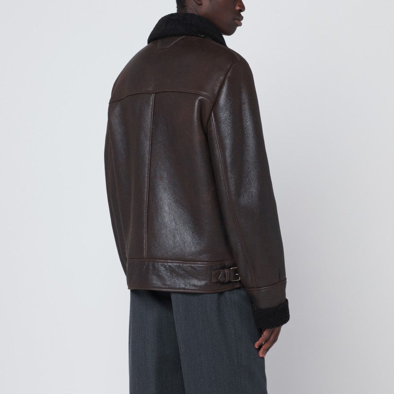 Salvatore サルバトーレサントロダークブラウンレザージャケット - Image 5