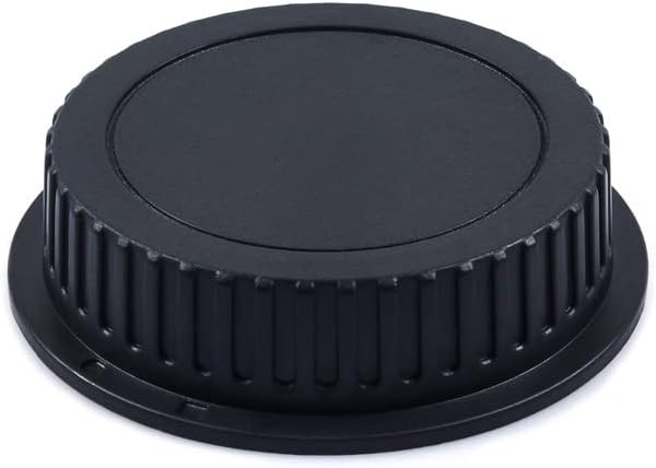 Rear Cap for Canon EF Mount Lens Camera Equipment Scratch Protection 1 Pack (Black)