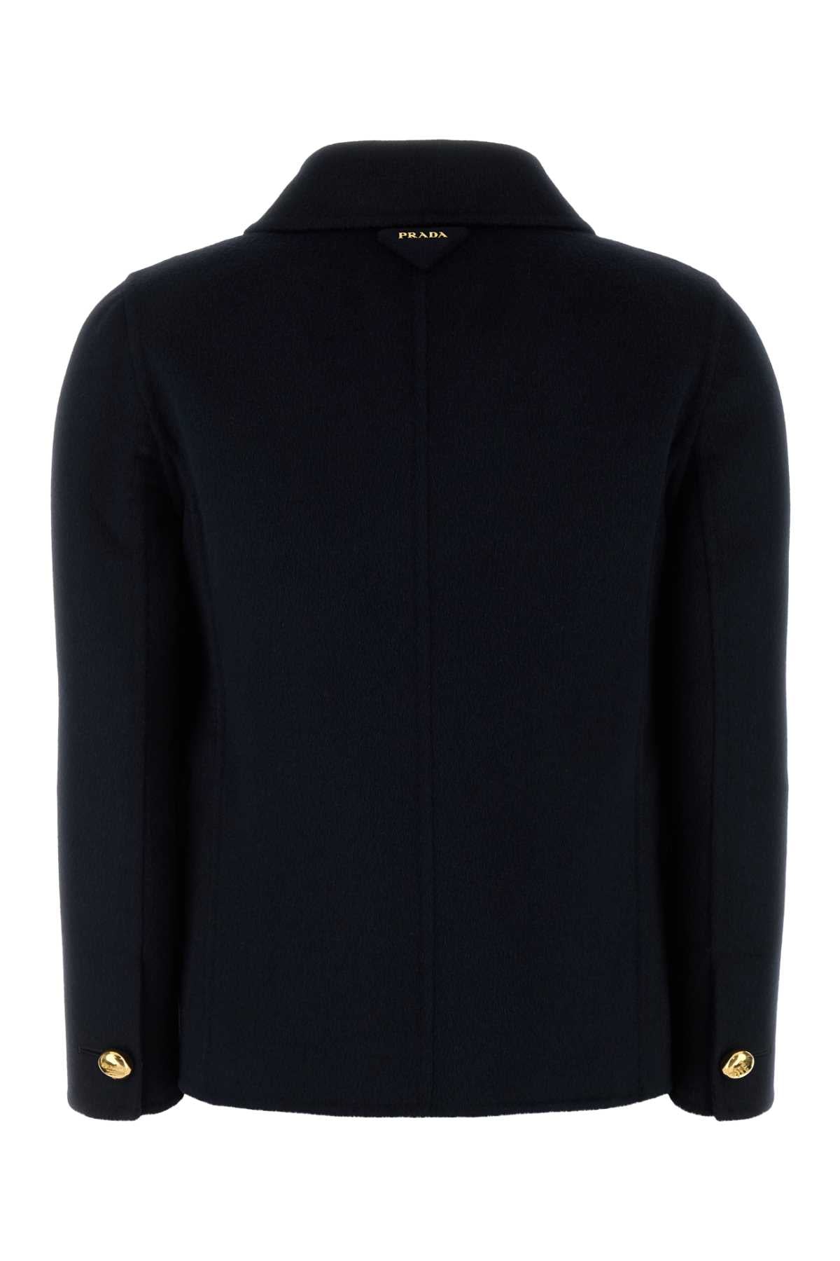 Prada プラダミッドナイトブルーウールブレンドコート - Image 5