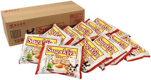 Sugakiya Instant Sugakiya Ramen, 3.9 oz (111 g) x 12 Packs
