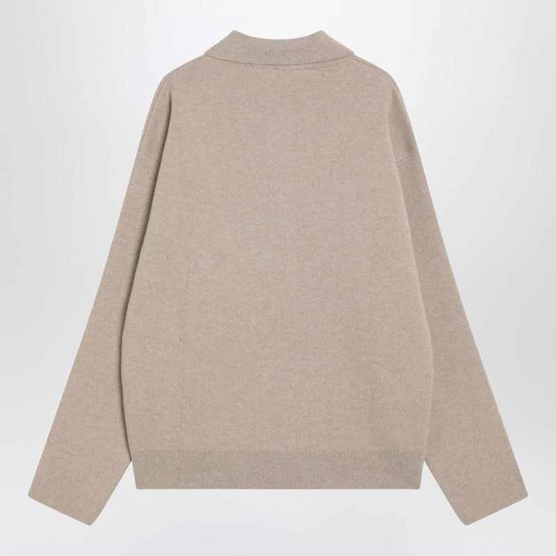 Jacquemus Jacquemus Beige WoolとCashmere Polo Seater - Image 5