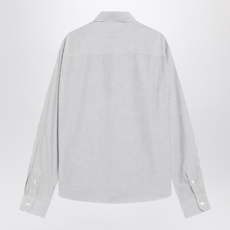 Ami Ami Paris White Striped Ami De Coeurシャツ - Image 5
