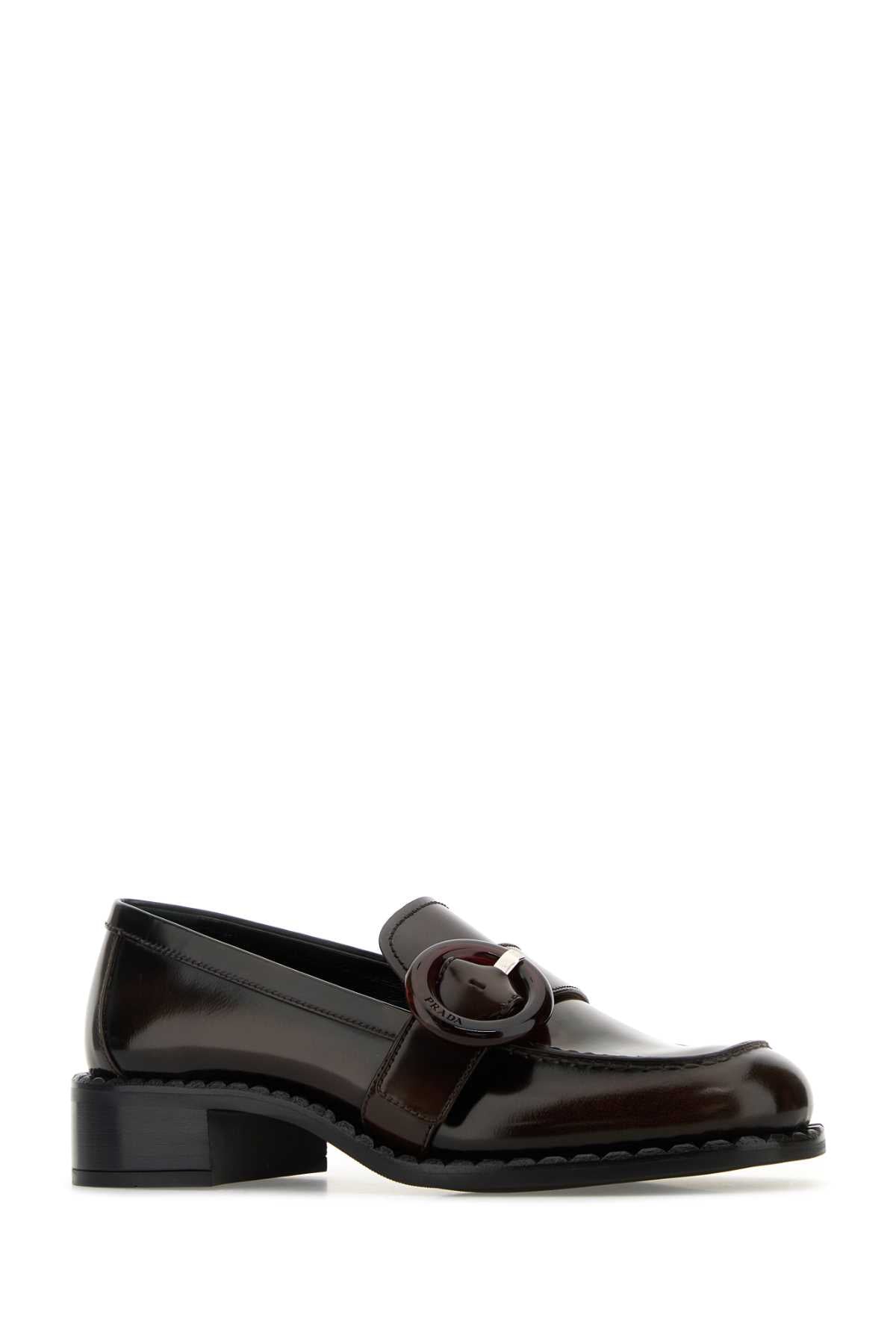 Prada プラダブラウンレザーローファー - Image 5