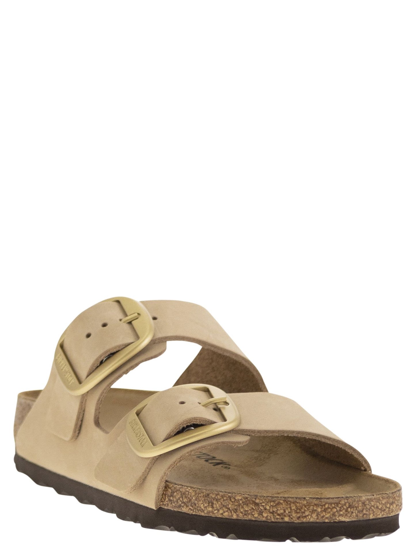 Birkenstock ダブルバックル付きのビルケンシュトクックアリゾナレザー - Image 5