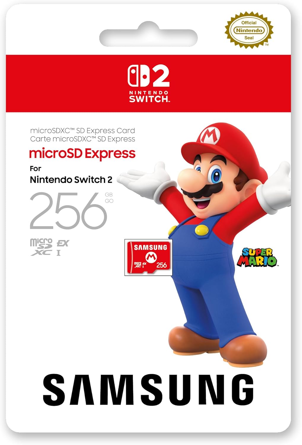 【任天堂ライセンス商品】Samsung microSD Express Card 256GB for Nintendo Switch 2(サムスン マイクロSDエクスプレスカード 256GB)