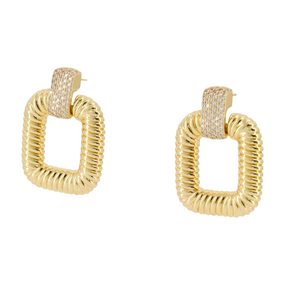 Self ノッカーイヤリングセルフポートレートメタルゴールド - Image 5