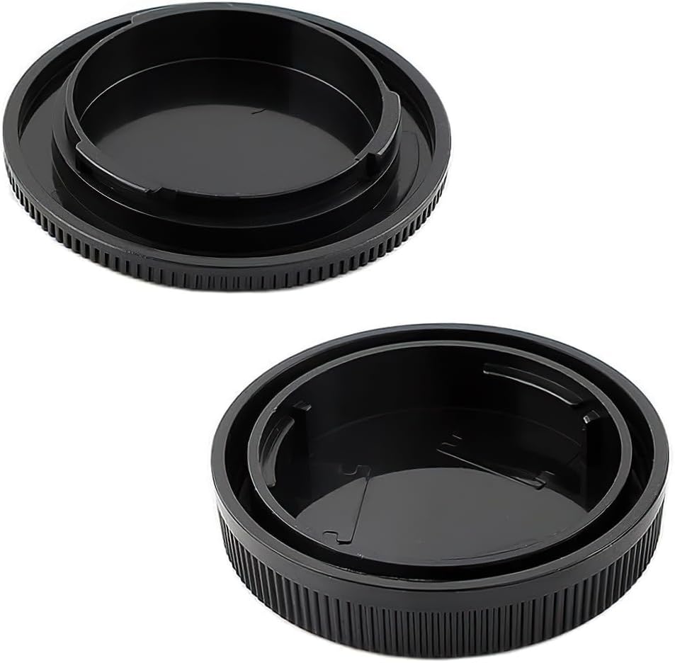 2 Pairs Canon EF-M Mount Rear Lens Cover + Body Cover for EOS M M3 M5 M6 M6 Mark II / M10 M50 M100 M200 / Kiss M2 Kiss M and More Canon EF-M Cameras & Lenses