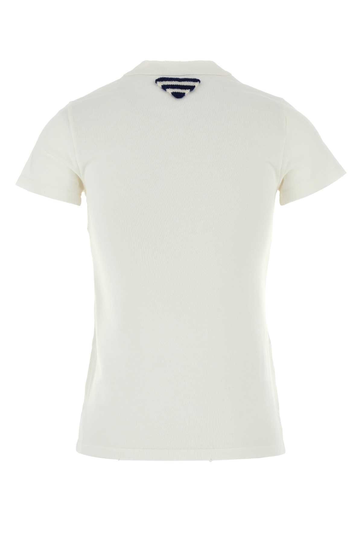 Prada プラダホワイトコットンTシャツ - Image 5