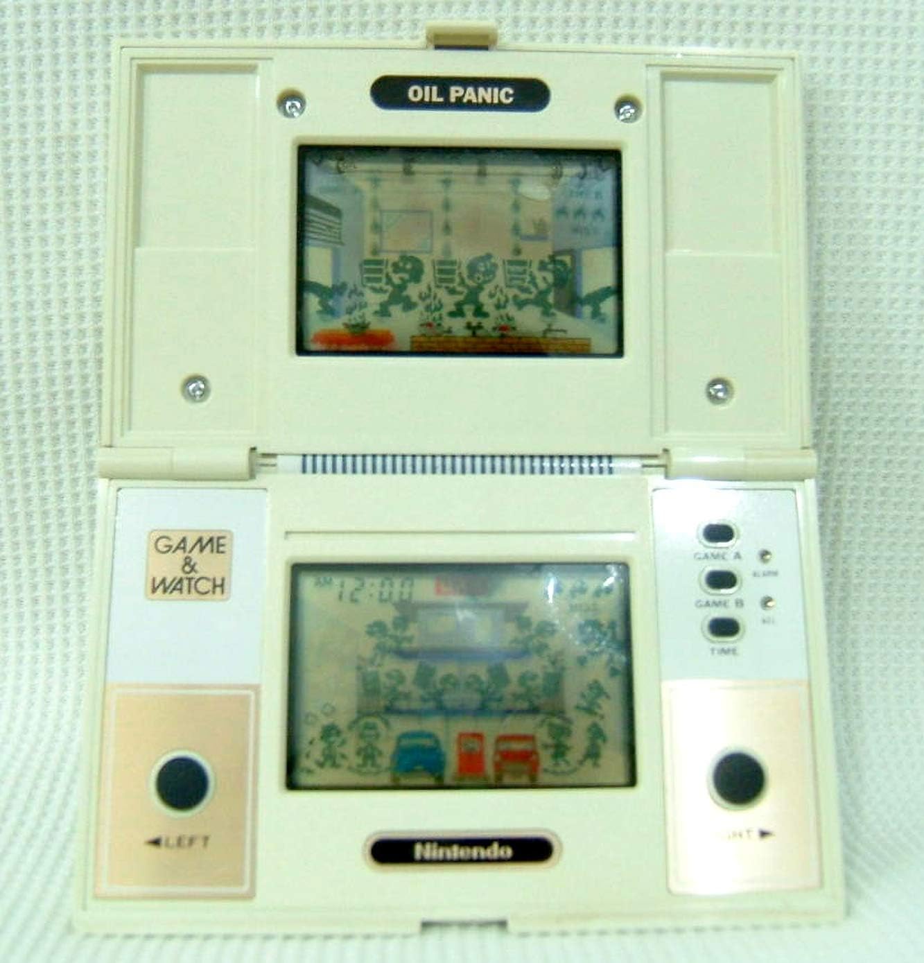 Nintendo OP-51 Oil Panic Game & Watch Game & Watch Multiscreen Instruction Manual in English