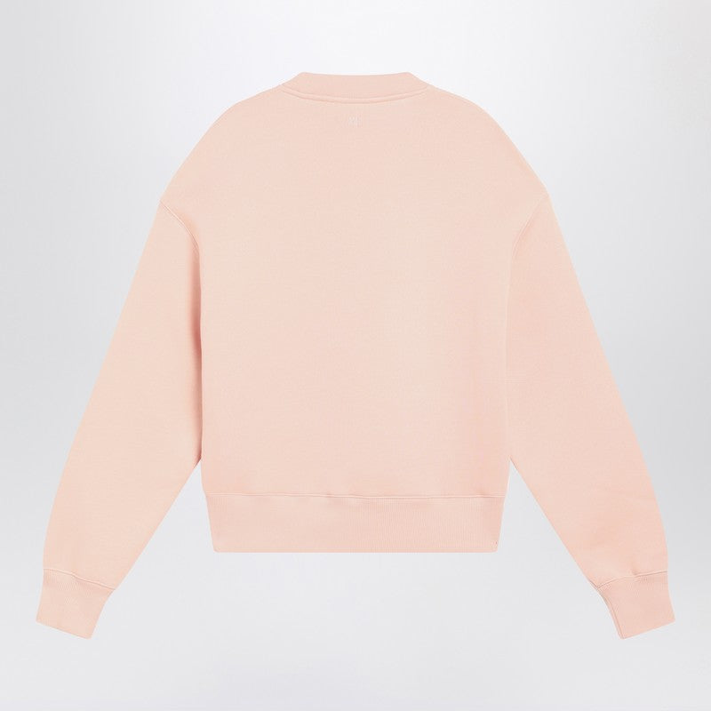 Ami Ami Paris Blush Pink Ami De Coeurスウェットシャツ - Image 5