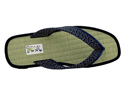 Daimei Shokai Men's Nose Strap Tatami Folding Japanese Pattern Japanese Style Sandals