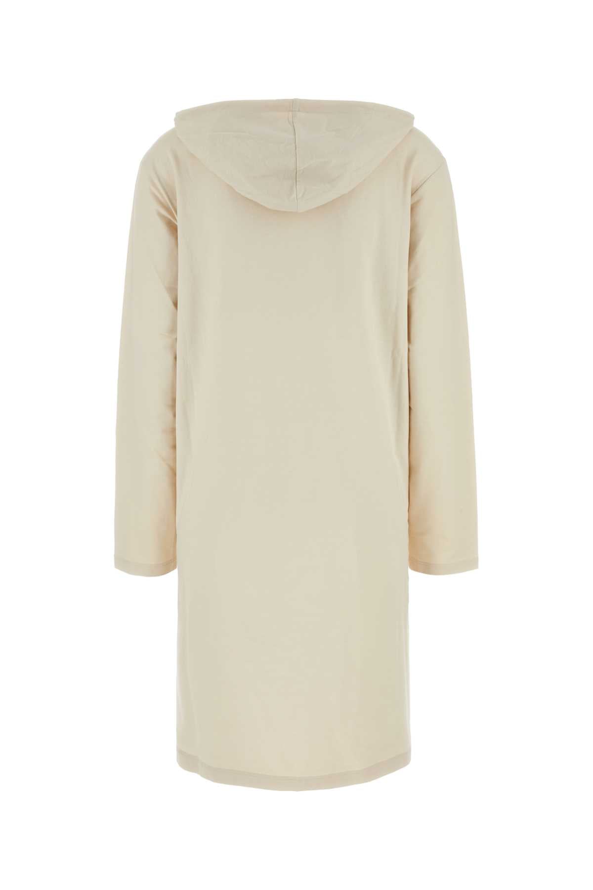 Prada プラダクリームストレッチコットンスウェットシャツドレス - Image 5