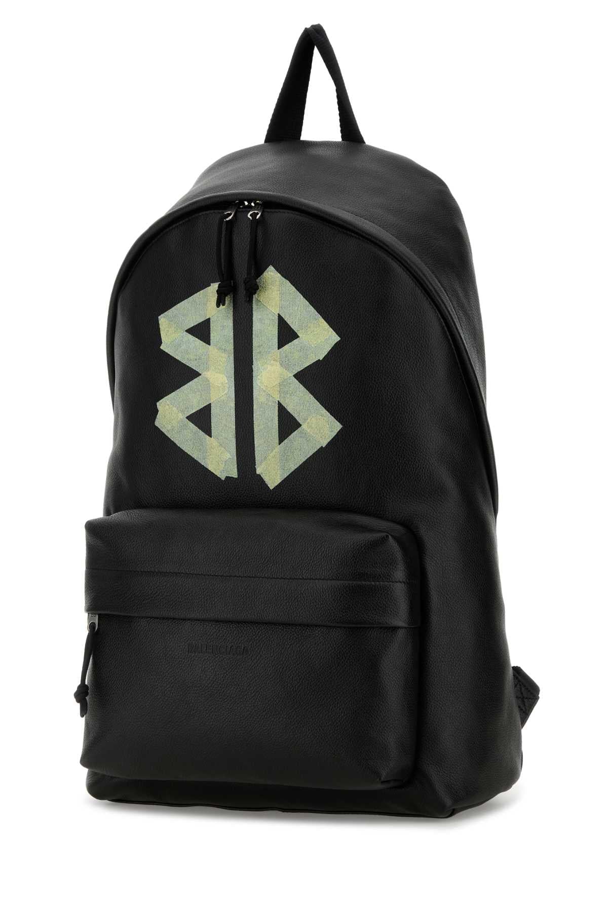 Balenciaga バレンシアガブラックレザーエクスプローラーバックパック - Image 5