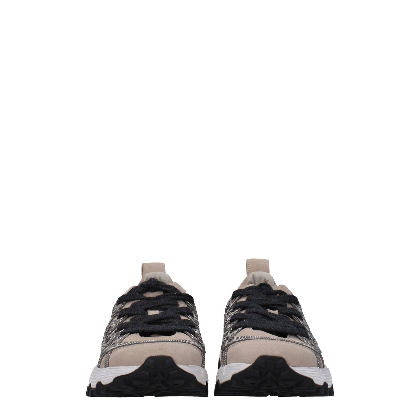 Brunello Cucinelli Sneakers Vibram Woman Suede Beige - Image 5