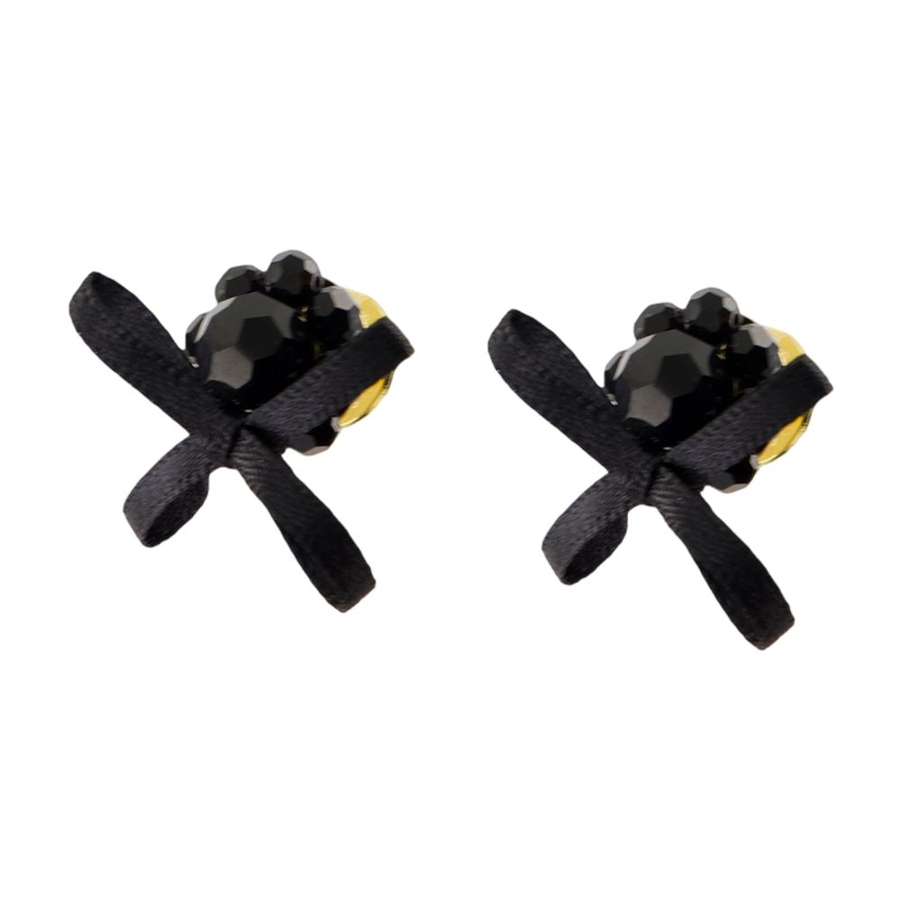 Simone 小柄なデイジーイヤリングシモーヌロチャクリスタルブラック - Image 5