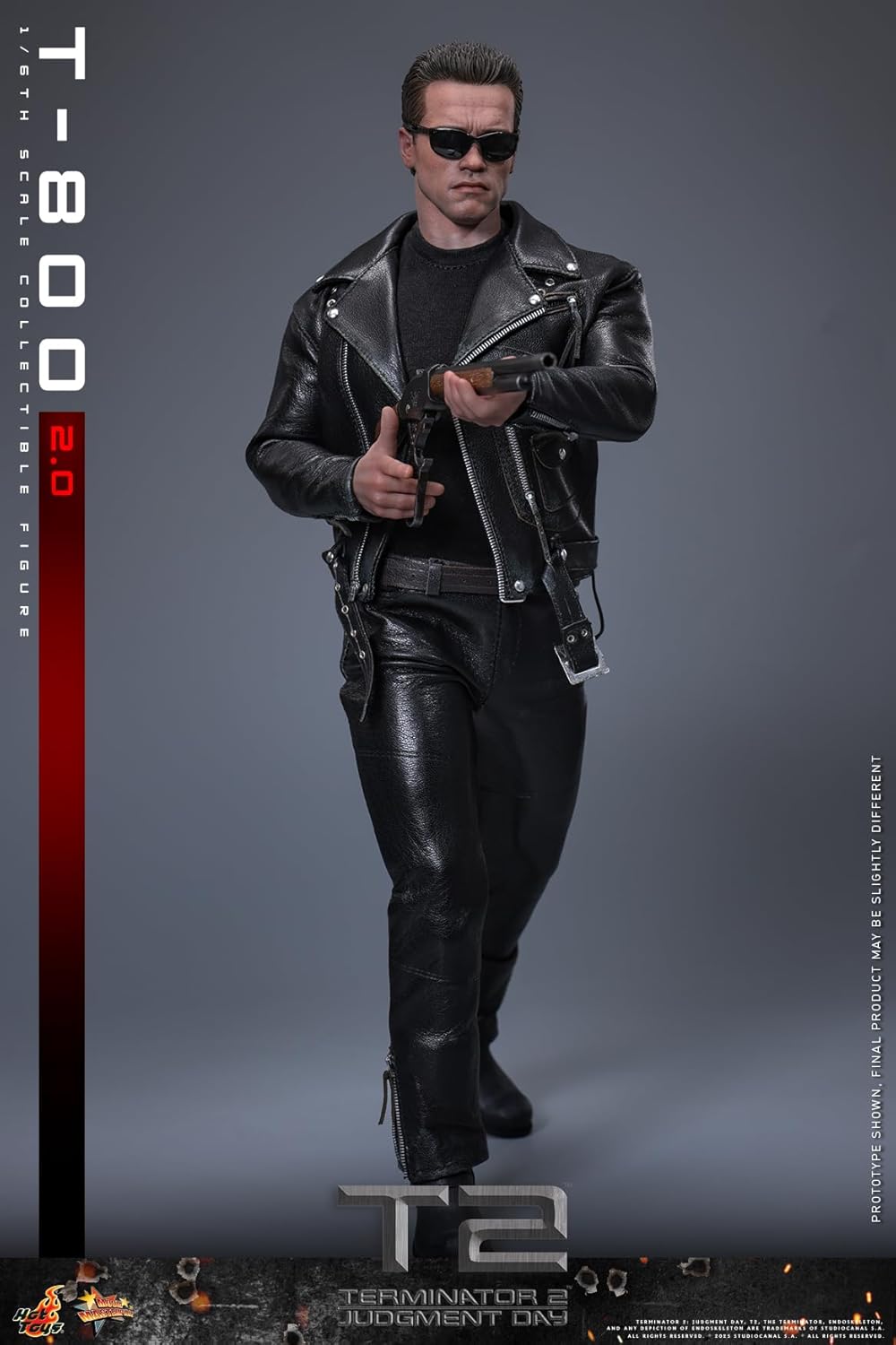 Movie Masterpiece Terminator 2 T-800 (2.0 Version) 1/6 Scale Figure