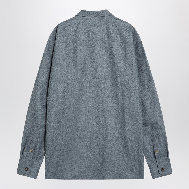 Brunello ウールのブルネッロクシネリシャツグレークラウド - Image 5