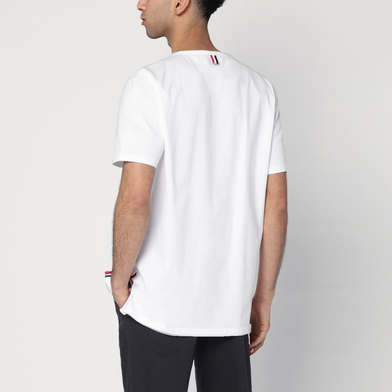 Thom Thom Browne White T Shirt In Cotton - Image 5