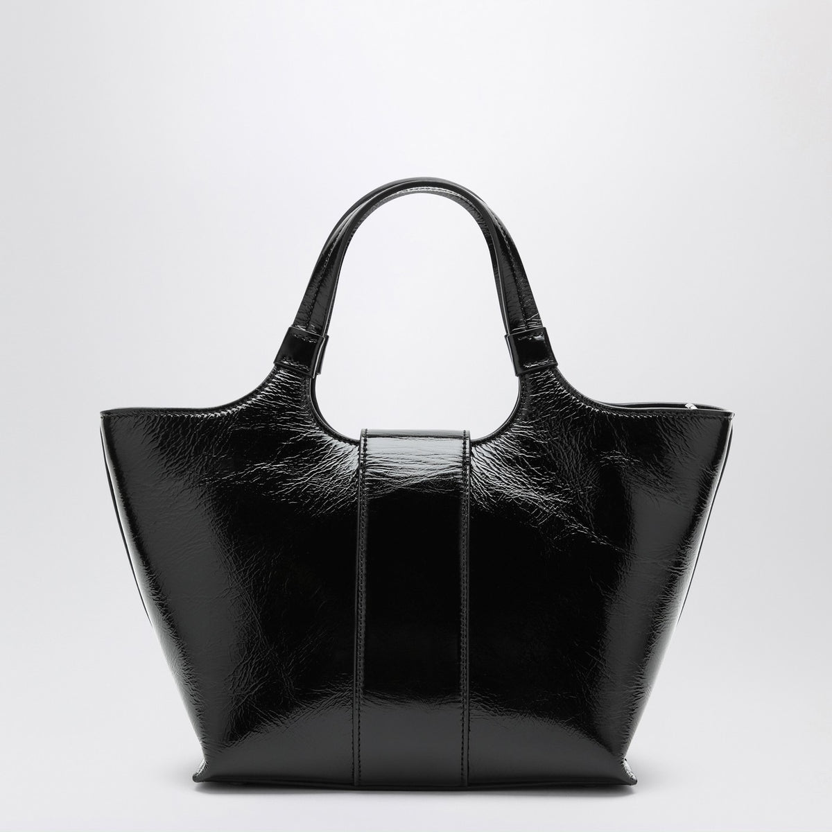Roger Roger Vivier Mini Viv 'Choc Blackレザーショッピングバッグ - Image 5