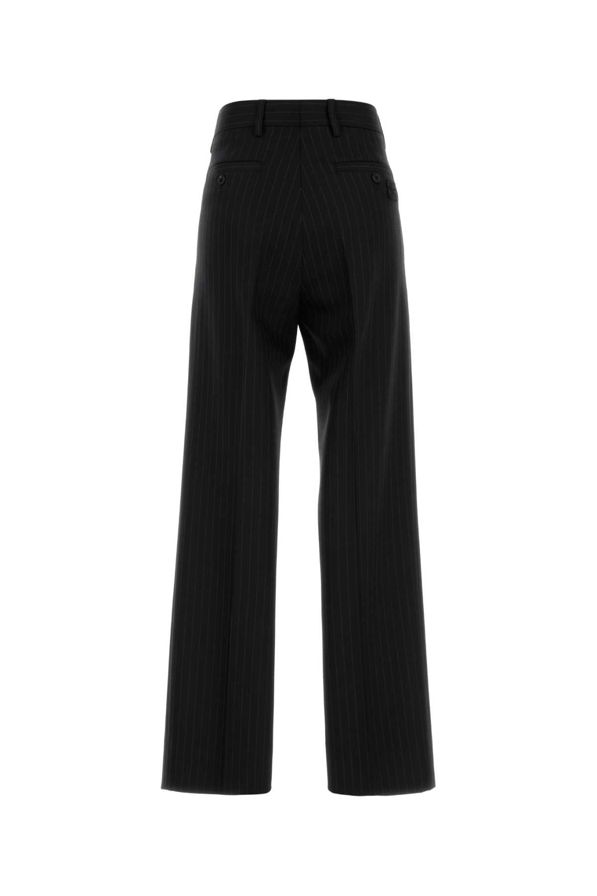 Miu Miu Miu刺繍ストレッチウールPalazzo Pant - Image 5