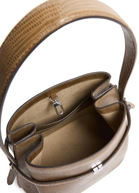 TOTEME Belted lizard embossed bucket bag - Image 5