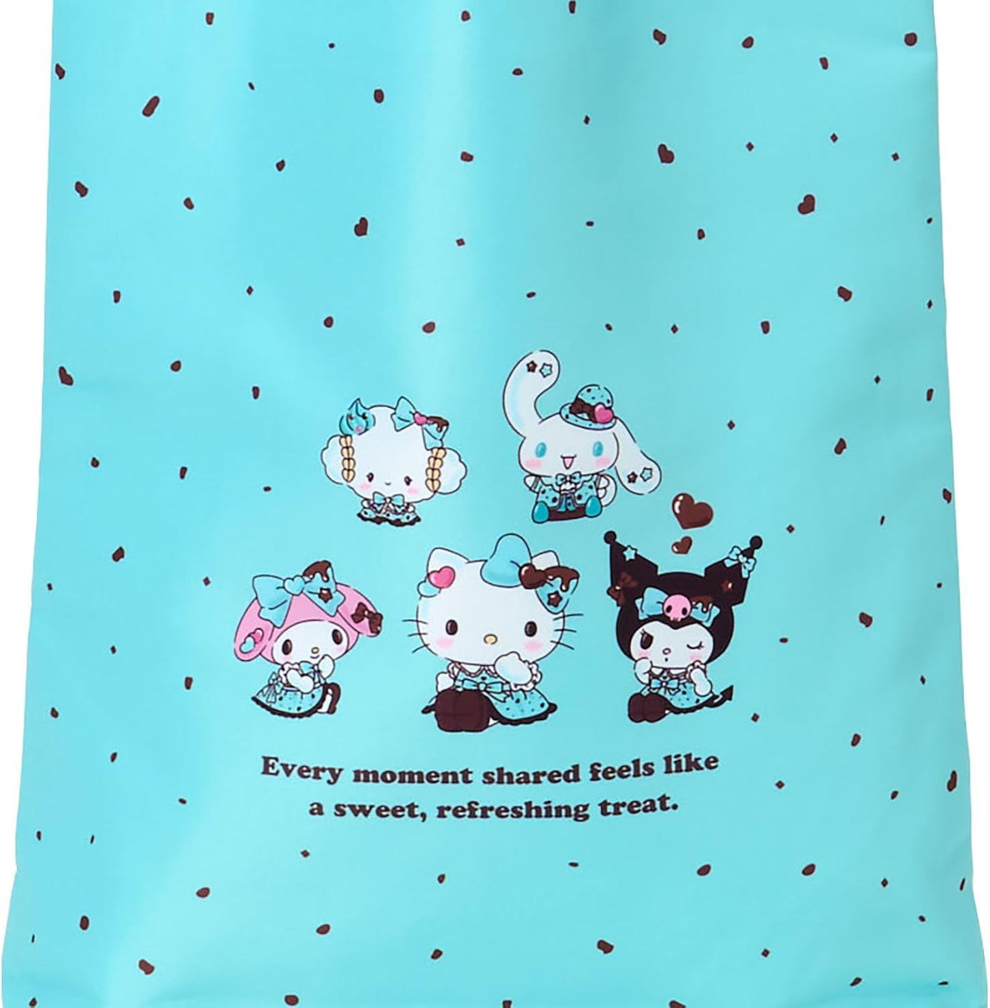 Sanrio (SANRIO) Tote Bag (Chocolate Mint) Sanrio Characters Polyester, Cotton, ABS Resin A4 Size Suitable for ages 3 and up 444332