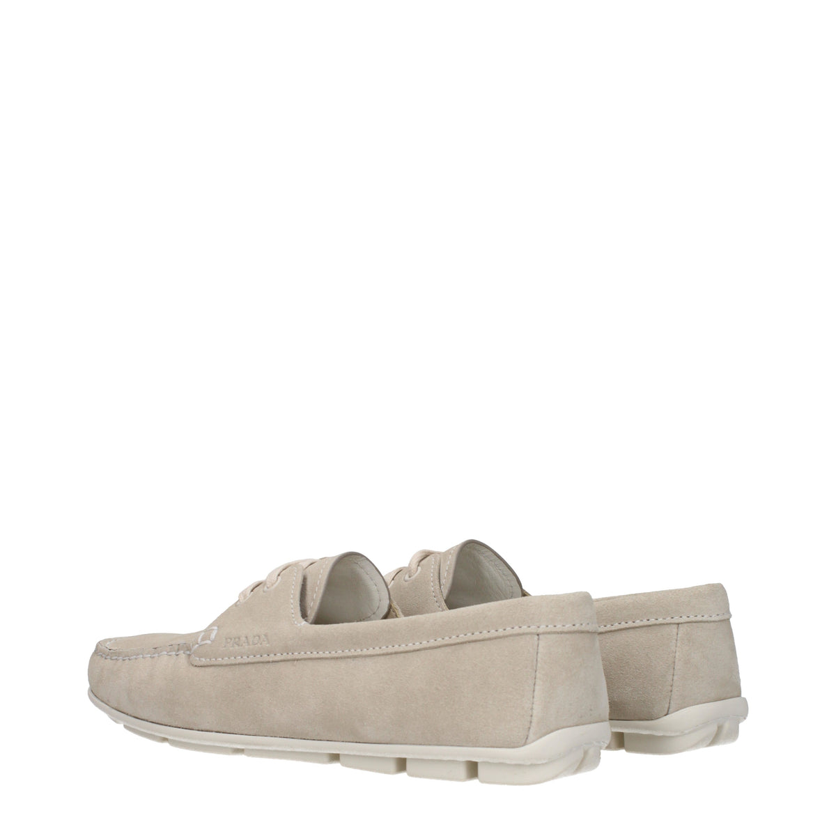 Prada Prada Mocassini Women Suede Grey/Pumice - Image 5