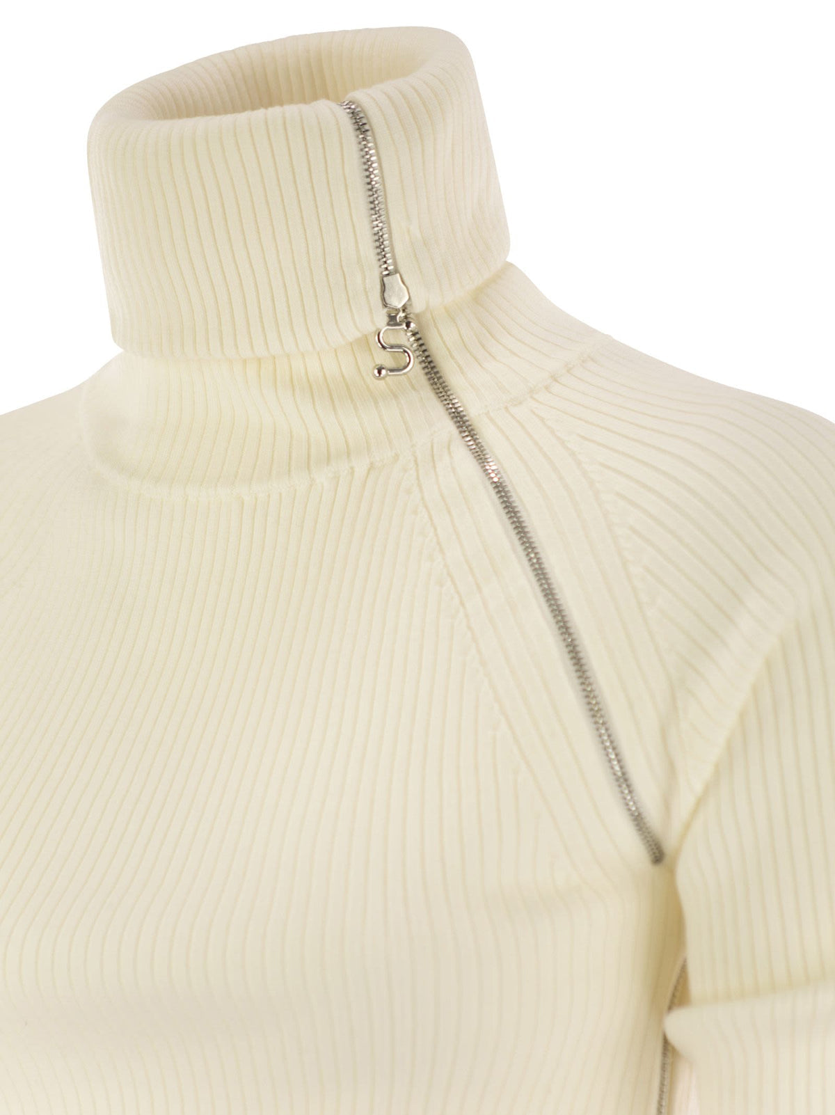 Sportmax Sportmax Pinnaハイネックジャンパーとジップ - Image 5