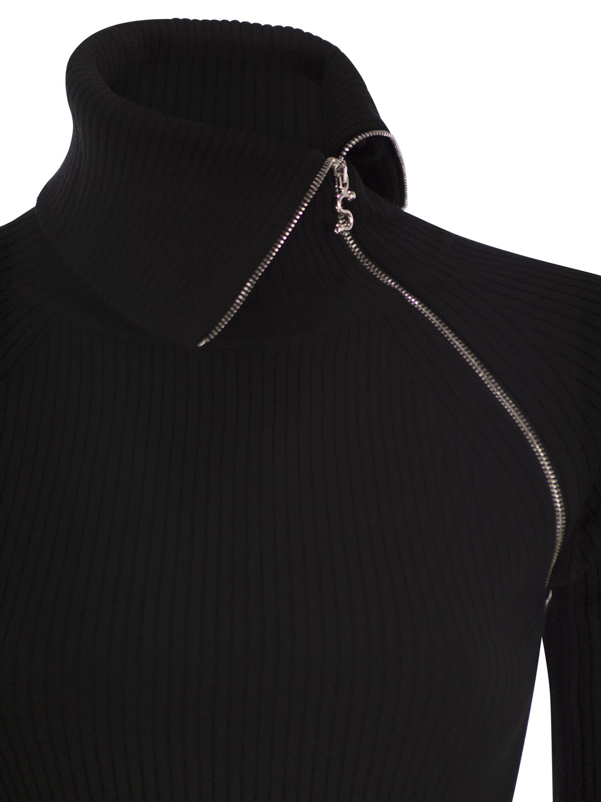 Sportmax Sportmax Pinnaハイネックジャンパーとジップ - Image 5