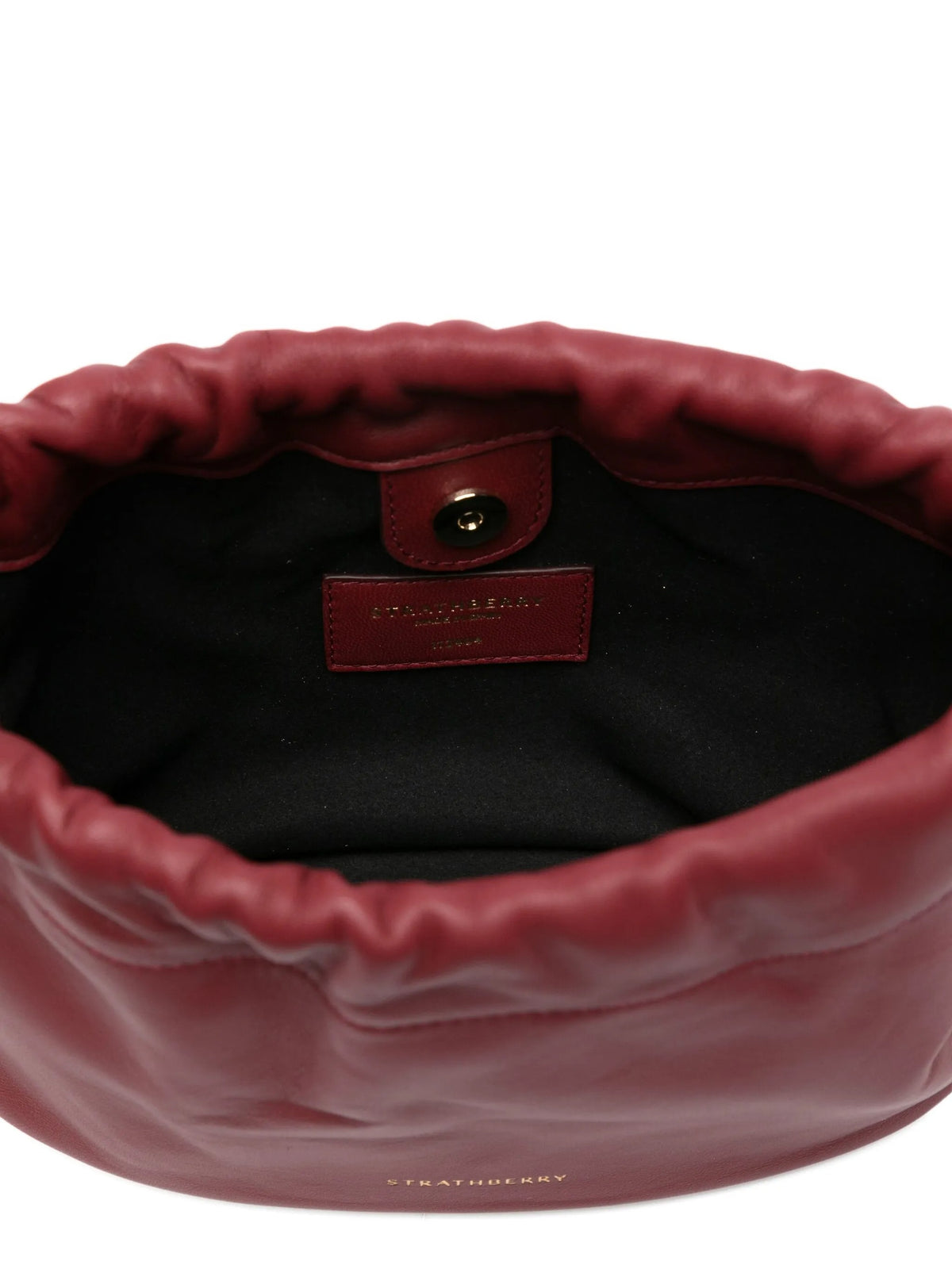 Strathberry ストラスベリーシャーロットドローストリングソフトナッパオックスブラッド - Image 5