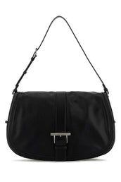 Alexander Mcqueen アレクサンダーマックイーンブラックレザーラージサッチェルクロスボディバッグ - Image 5