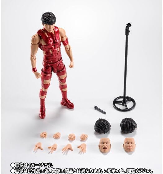 S.H. Figuarts T.M. Revolution RED HOT LIMITED EDITION Total Height: Approx. 5.6 inches (142 mm)