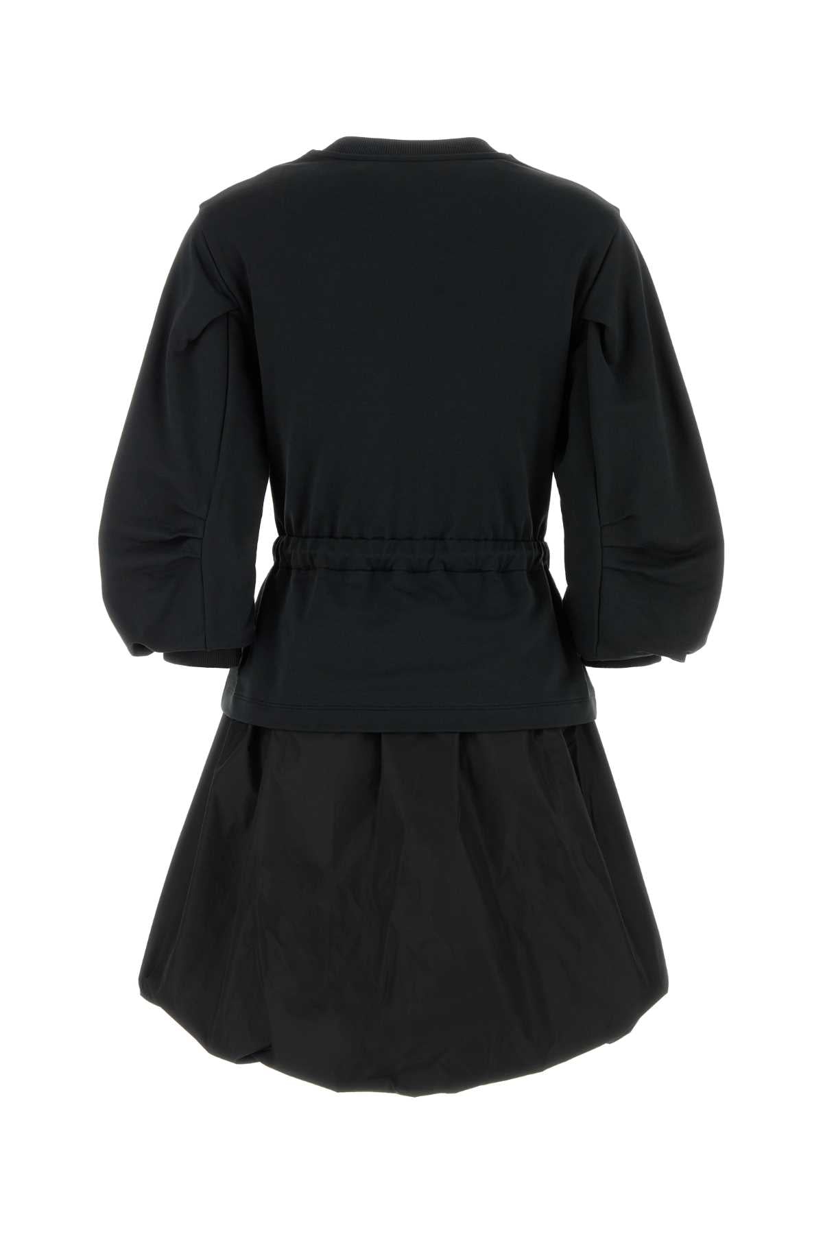 Moncler モンクラーブラックコットンスウェットシャツドレス - Image 5