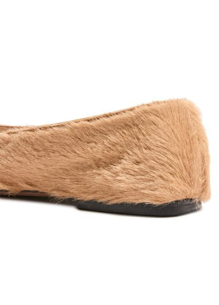 THE ROW Square ballet flat in pony - Image 5