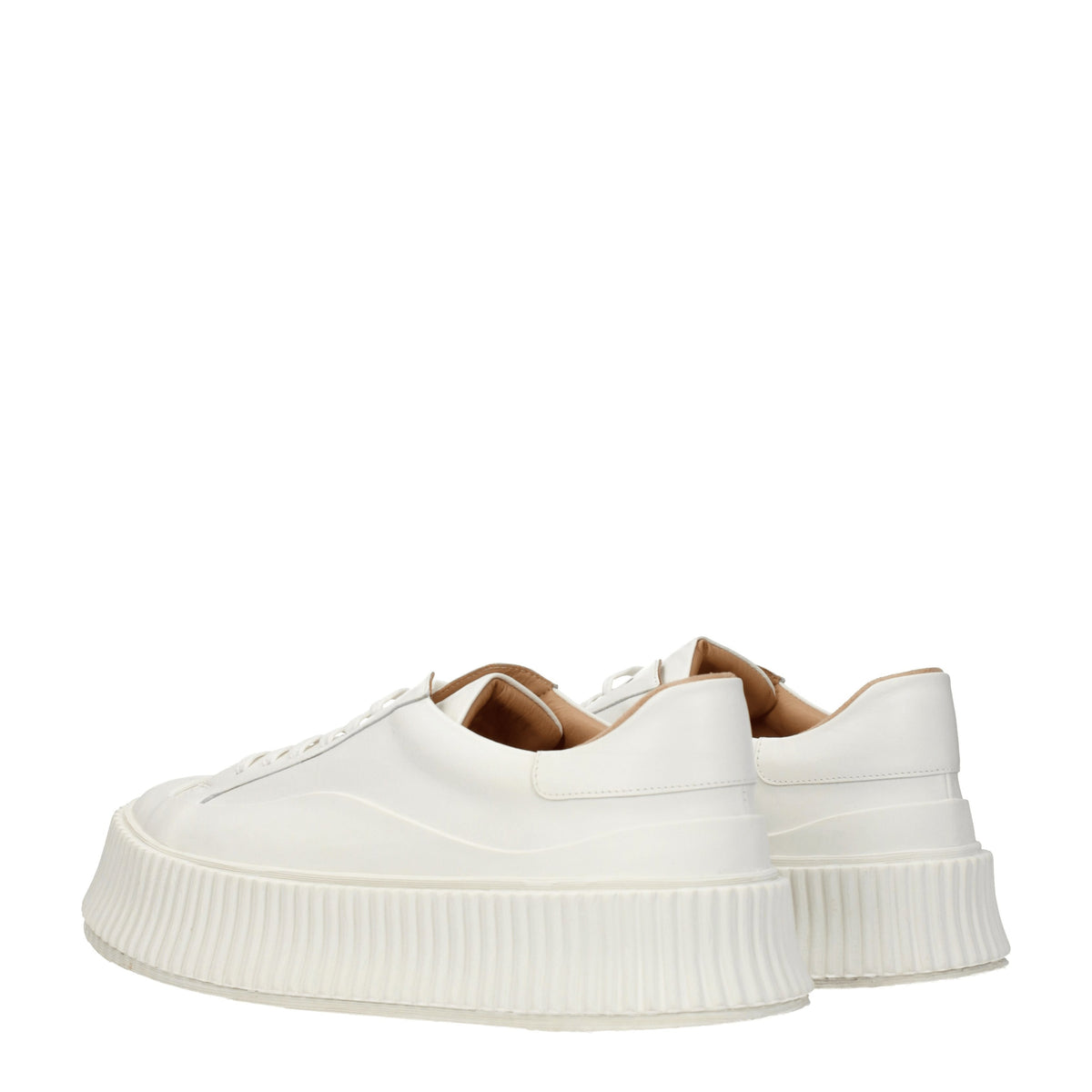 Jil Jil Sander Sneakers Womens Leather White/Optical White - Image 5