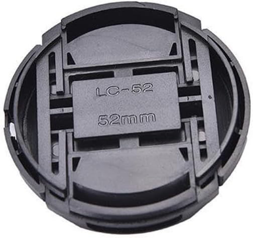 Center Pinch Snap Front Lens Cap Cover Plastic Universal 52/55/58/62/67/72/77mm Lens with Anti-lost Rope for Canon Nikon Ca