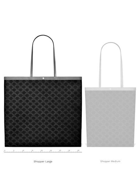 CELINE Large flat shopper in triomphe canvas - Image 5