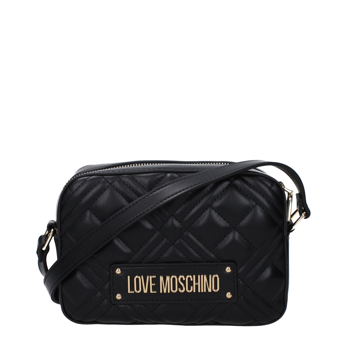 Moschino モスキーノのショルダーバッグが大好きな女性ポリウレタンブラック/ゴールド - Image 5
