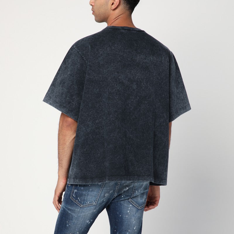 Dsquared2 Dsquared2ロゴ付きの灰色のTシャツを洗った - Image 5