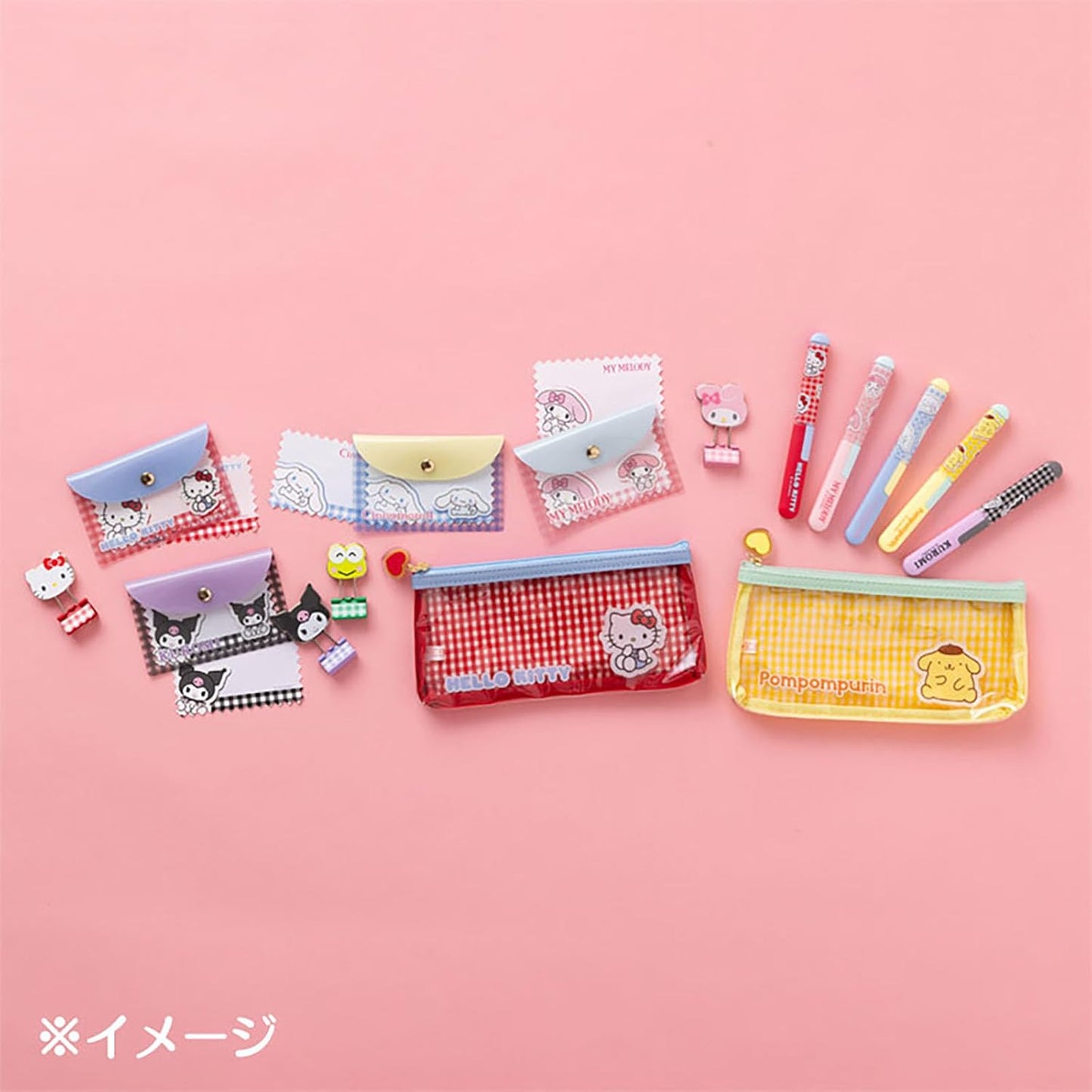 Sanrio 642631 My Melody Note & Card Case, PVC, Paper