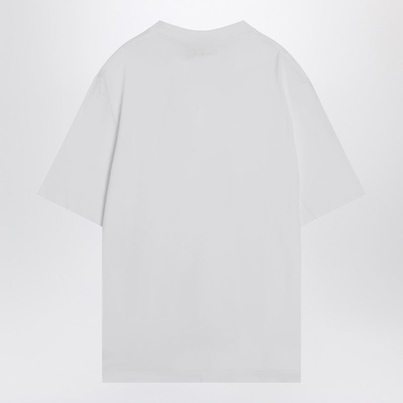 Jacquemus ジャックエマスホワイトコットンクルーネックTシャツ - Image 5