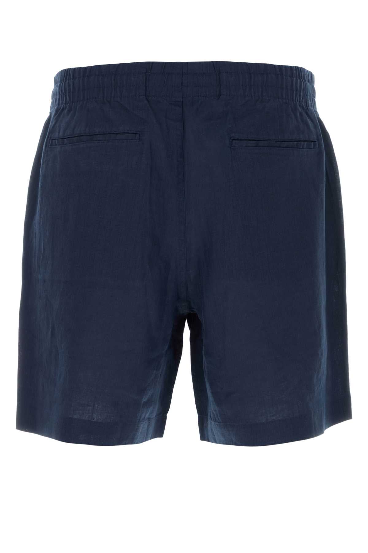 Polo ポロラルフローレンネイビーブルーリネンバミューダショーツ - Image 5