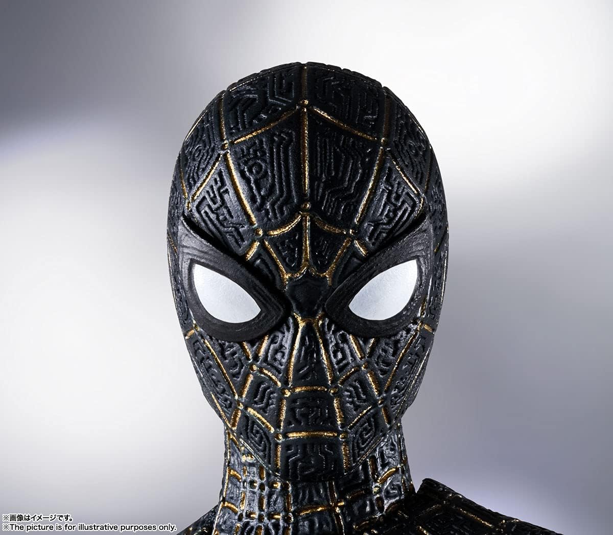 S.H. Figuarts Spider-Man Black & Gold Suit (Spider-Man: No Way Home) Approx. 5.9 inches (150 mm), ABS & PVC Pre-painted Action Figure