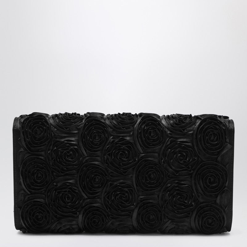 Roger Roger Vivier Black Flower Clutch Bag Eflorescence - Image 5